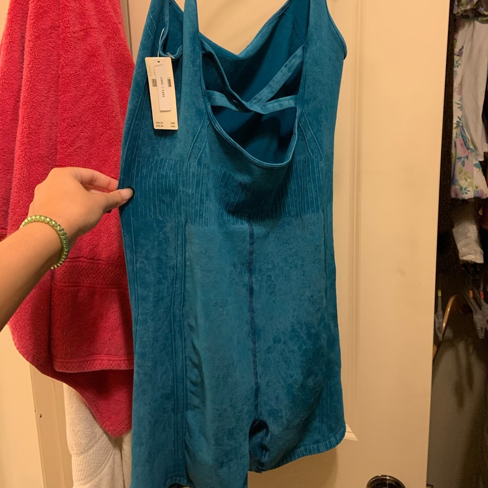 anthropologie one piece workout runsie romper